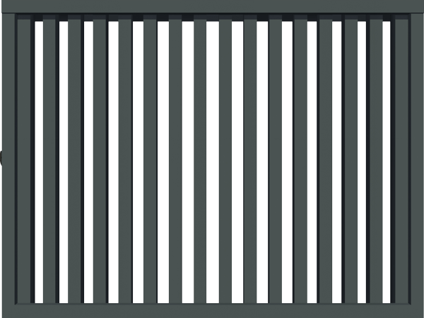 m ALU APV-P1 vormontiertes Alu Element Maßanfertigung RAL 7016 Profil 40×40 Luft max. 100mm