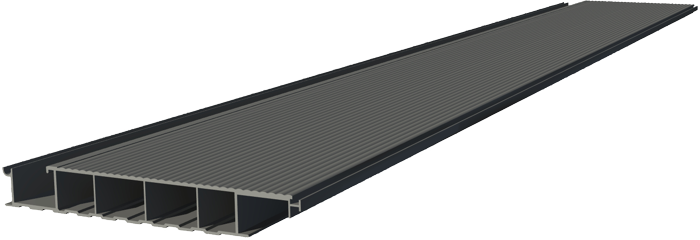 m² U25AB dichter Aluboden 25x150mm RUTSCHKLASSE R11 (unsichtbare Befestigung) Beschichtet in RAL 9006 Weißaluminium Feinstruktur AKTIONSPREIS ( Beschichtung mit zertifizierter Rutschklasse optional gegen Aufpreis ) (Kopie)
