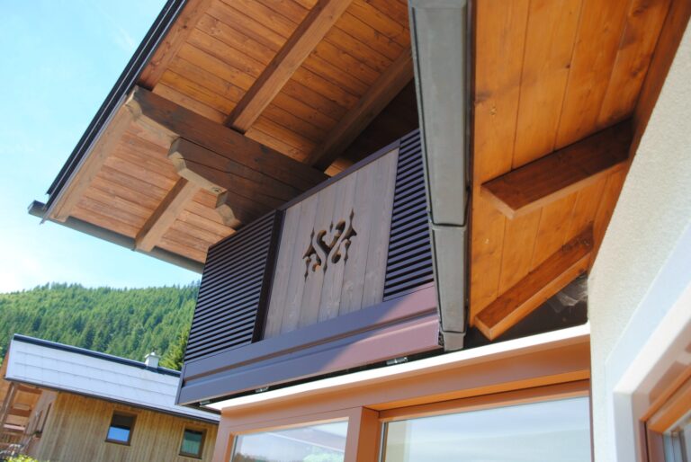 Alu-Balkongeländer Modell A200 M3 in Schokoladenbraun, Referenzprojekt Pongau (Salzburg), Bild 5