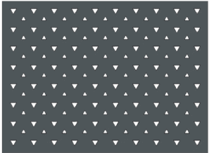 m Aufpreis für Laser-Design FULL-DREIECK Alu-Natur Wandstärke 2mm