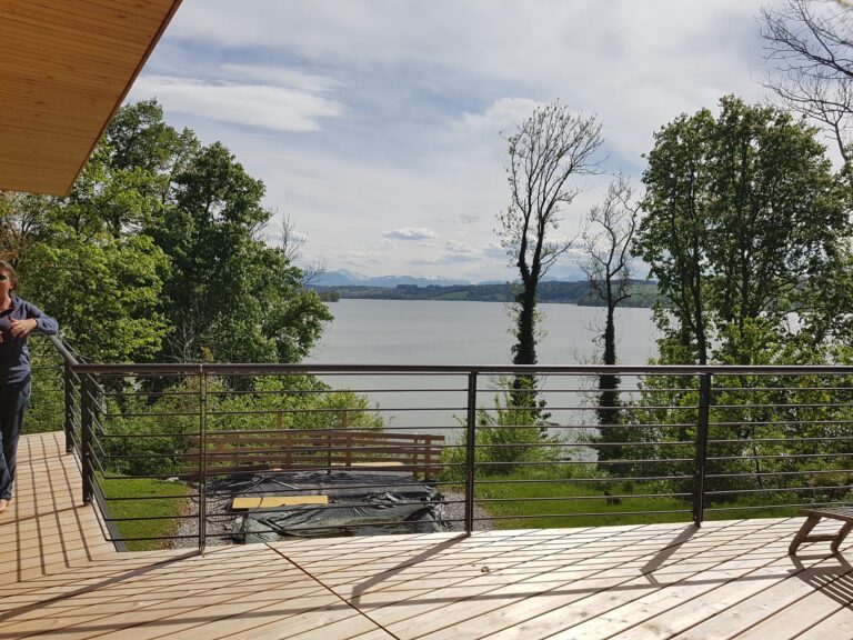 Stahlbalkon Modell S200 E31 in DB703 Eisenglimmer, Referenzprojekt Landkreis Traunstein (Bayern), Bild 3